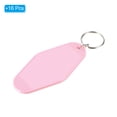 thumbnail image 3 of Unique Bargains Vintage Motel Keychain Blank Hotel Keychains Rhombus Retro Key Tag, Light Pink, 16 Pack, 3 of 7