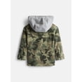 thumbnail image 5 of Wonder Nation Toddler Boys' Button Down Flannel Shirt with Hood, Sizes 12M-5T, 5 of 6