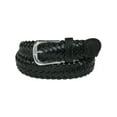 thumbnail image 2 of CTM Boys' Leather Adjustable Braided Dress Belt (Pack of 2 Colors), 2 of 5