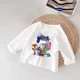 thumbnail image 4 of Camiseta de manga larga con estampado circular para niños y niñas, ropa de otoño, Tops de cuello redondo de dibujos animados de Anime, 4 of 5