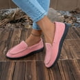 thumbnail image 5 of Furry Lined Suede Slip On Loafers for Women Winter Warm Memory Foam Plush Non Slip Casual Shoes, 5 of 8