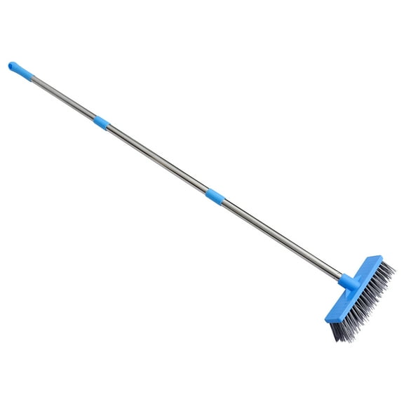 unbranded Tile Brushing Cleaner Blue Cleaning Brush Power Broom Handle Bathroon Push Broom Wide Cleaning Brush