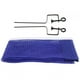 thumbnail image 2 of Red de Ping Pong de Mesa de Tenis de Poliéster Simple Portátil con Soporte de Metal Accesorios de Reemplazo Deportivo Azul, 2 of 12