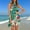 Green, variant on Hvot&aat Women's Summer Sleeveless High Neck Dresses Boho Retro Paisley Print Dress Beach Party Straight Dress