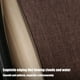 thumbnail image 5 of Cojín para asiento de coche, mezcla de lino, almohadilla transpirable con respaldo antideslizante, funda cómoda para el asiento con tela duradera, 50x50x1cm para automóvil, camioneta, SUV, 5 of 6