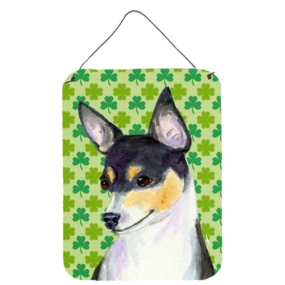 Carolines Treasures SS4449DS1216 Chihuahua St. Patricks Day Shamrock Portrait Wall or Door Hanging Prints 12WX16H