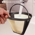 thumbnail image 3 of 2pcs Reusable #4 Cone Coffee Filter Basket for Ninja and Cuisinart Coffee Makers Coffee Accessories - 2 Pack Permanent Replacement for Ninja and Cuisinart Coffee Brewers, 3 of 6