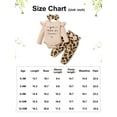 thumbnail image 6 of WESIDOM Newborn Baby Girl Clothes Infant Toddler Outfits Long Sleeve Ruffle Romper Pants Headband 3pcs, 6 of 6