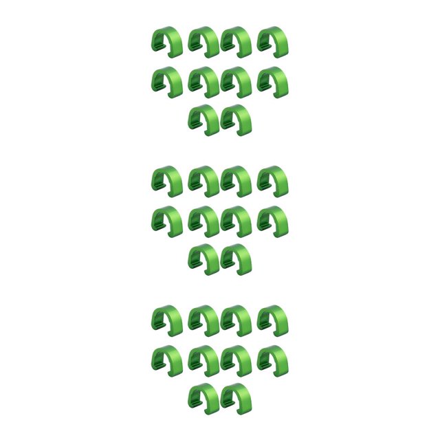 Eigraketly 10 piezas Cable de bicicleta C Clips Hebillas de fijación profesional Accesorio de fijación Abrazaderas de guía de manguera Type1 NO1