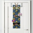 thumbnail image 2 of Owl Hanging Pocket Organizer, Cartoon Birds on Branches Full Moon Clouds, Printed Polyester Storage Bag with Pockets, 9" x 27", Dark Sky Blue Yellow, 2 of 2