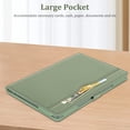 thumbnail image 4 of Fintie Case for 13.5 Inch Microsoft Surface Laptop 5/4/3/2 (Model: 1951/1868/1958/1950/1867/1769), Premium PU Leather Sleeve Protective Folio Book Cover with Large Pocket, Sage, 4 of 7