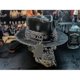 thumbnail image 3 of Men's cowboy hat in punk style western cowboy skull hat, 3 of 5