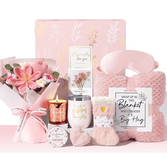 Set de regalo MAYICIVO Self Care Package para mujer con flor de ganchillo