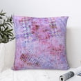 thumbnail image 6 of YFYANG Square Decorative Throw Pillow Case (Without Pillow Insert), Vintage Mauve Texture Bedroom Sofa Car Cushion Cover, 26"x26", 6 of 9