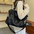 thumbnail image 3 of Wweixi Fashionable Comfortable PU Shoulder Bag For Versatile Crossbody Shoulder Bags Shopper Handbag Tote Bags Waterproof black, 3 of 6