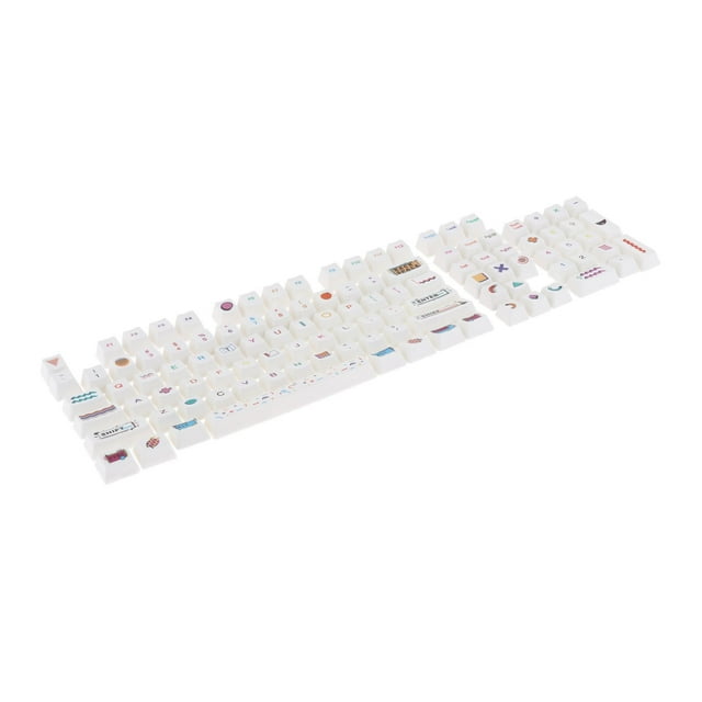 Miulika 108, PBT Ensemble Complet de Capuchons de Touches PBT - Capuchons de Touches de Sublimation pour pour Interrupteurs Mécanique R2