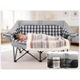 thumbnail image 5 of PNKKODW Oversized Padded Double Camping Chair Heavy Duty Folding Loveseat Supports Up to 800 lb 2 Person Outdoor Lawn Chair with Cooler Bags and Wine Glass Holders, 5 of 10