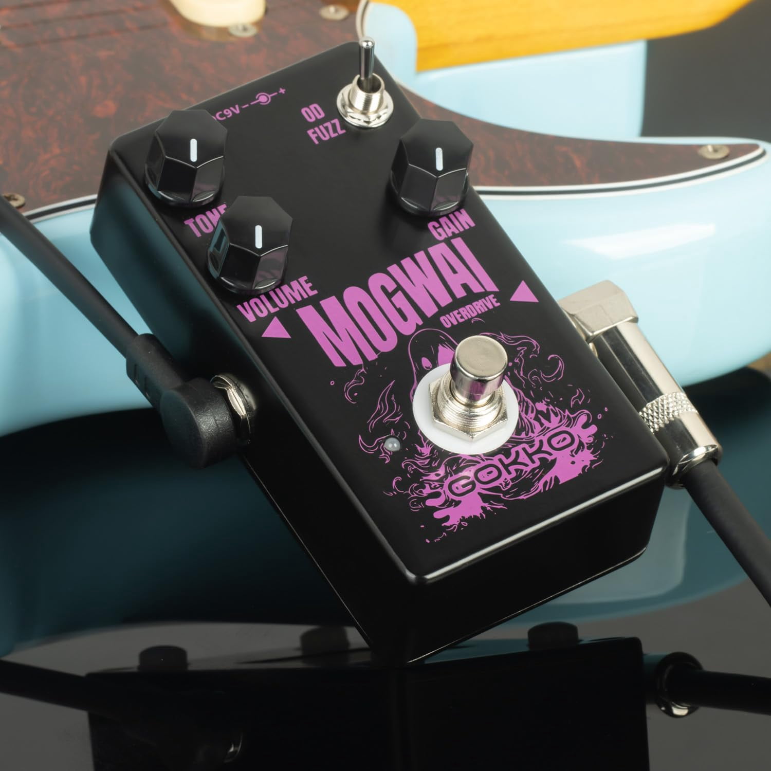 GOKKO Mogwai Overdrive Fuzz Pedal - Versatile Guitar Effects Pedal with Overdrive and Fuzz Modes - Compact Stompbox for Electric Guitarists(GK-61)