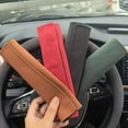 thumbnail image 5 of Cubierta de hombro para cinturón de seguridad de coche, cubierta protectora de cuero para las cuatro estaciones, color sólido, 5 of 5