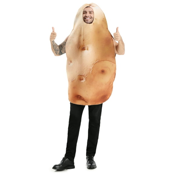 Seasons Halloween Potato Costume Cosplay for Adult, Funny Vegetable Dress Up Outfit, One Size