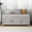 Gray Wash, variant on Retro Shoe Storage Bench with Soft-Close Doors, Storage Chest with Hidden Storage and Cushion, for Entryway, Hallway, Living Room, Espresso