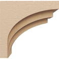thumbnail image 3 of 6"W x 12"D x 12"H Classic Rockford Rough Cedar Woodgrain TimberThane Corbel, Primed Tan, 3 of 6