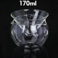 thumbnail image 3 of 1 Juego de Copa Copa para Beber Fruta Triángulo Cóctel para Barra 170 ml kusrkot Capa intermedia de mezcla molecular, 3 of 8
