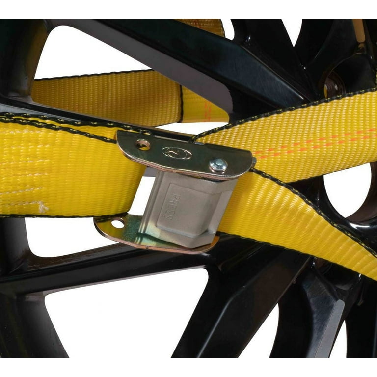 Ratchet Straps 8-Piece Red Lasso Strap Kit - 8ft Long, 2" Ratchet - Foto 10