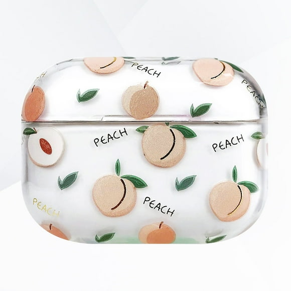 UPGRATOR MultiColor Earphone Protector Case Compatible for AirPods Made of Clear PC Material with Cartoon Fruit Designs