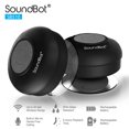 thumbnail image 4 of Soundbot SB510 HD Altavoz de ducha Bluetooth resistente al agua, altavoz portátil manos libres con micrófono incorporado, 6 horas de reproducción, botones de control y ventosa dedicada para duchas (ne, 4 of 5