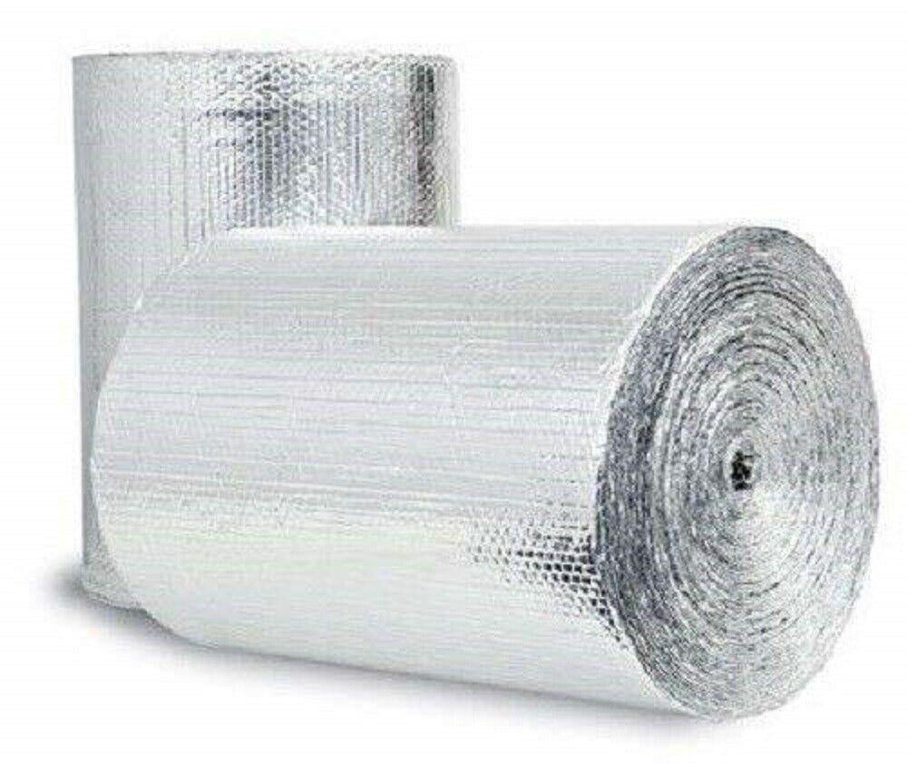 16X25 Ft Roll 31.3 SF Reflective Foam Thermal Foil Insulation Radiant Barrier 