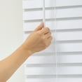 thumbnail image 6 of Regal Living White Cordless Room Darkening Textured Faux Wood Blinds, 64.5" W x 64" L, 6 of 6