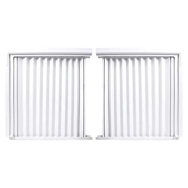 Window Ac Side Panel, Adjustable Air Conditioner Side Curtain, Accordion Filler Panel, Insulation Seal Kit for Window Mounted Air Conditioner Installation,White
