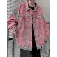 thumbnail image 5 of Men's Casual Jean Jacket Hip-hop Men Fits Denim Jacket Solid Male Co, 5 of 5