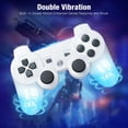 thumbnail image 5 of P3 Controller Wireless Compatible with P3 Rechargable Remote Control Gamepad with Charging Cable for P3/PC,White, 5 of 7