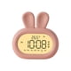 thumbnail image 2 of Digital Alarm Clock Snooze Clock Control táctil, , 3 Snooze, 12H 24H, Desktop Bunny Night Light para , Rosado Soledad Despertador digital, 2 of 10