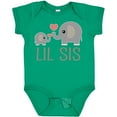 thumbnail image 3 of Inktastic Little Sister Elephant Girls Baby Bodysuit, 3 of 5
