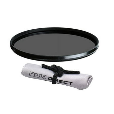 High Grade Multi-Coated Multi-Threaded Circular Polarizing Filter (52mm) + Nwv Direct Microfiber Cleaning Cloth. (Alternative For Panasonic DMW-LPL52)