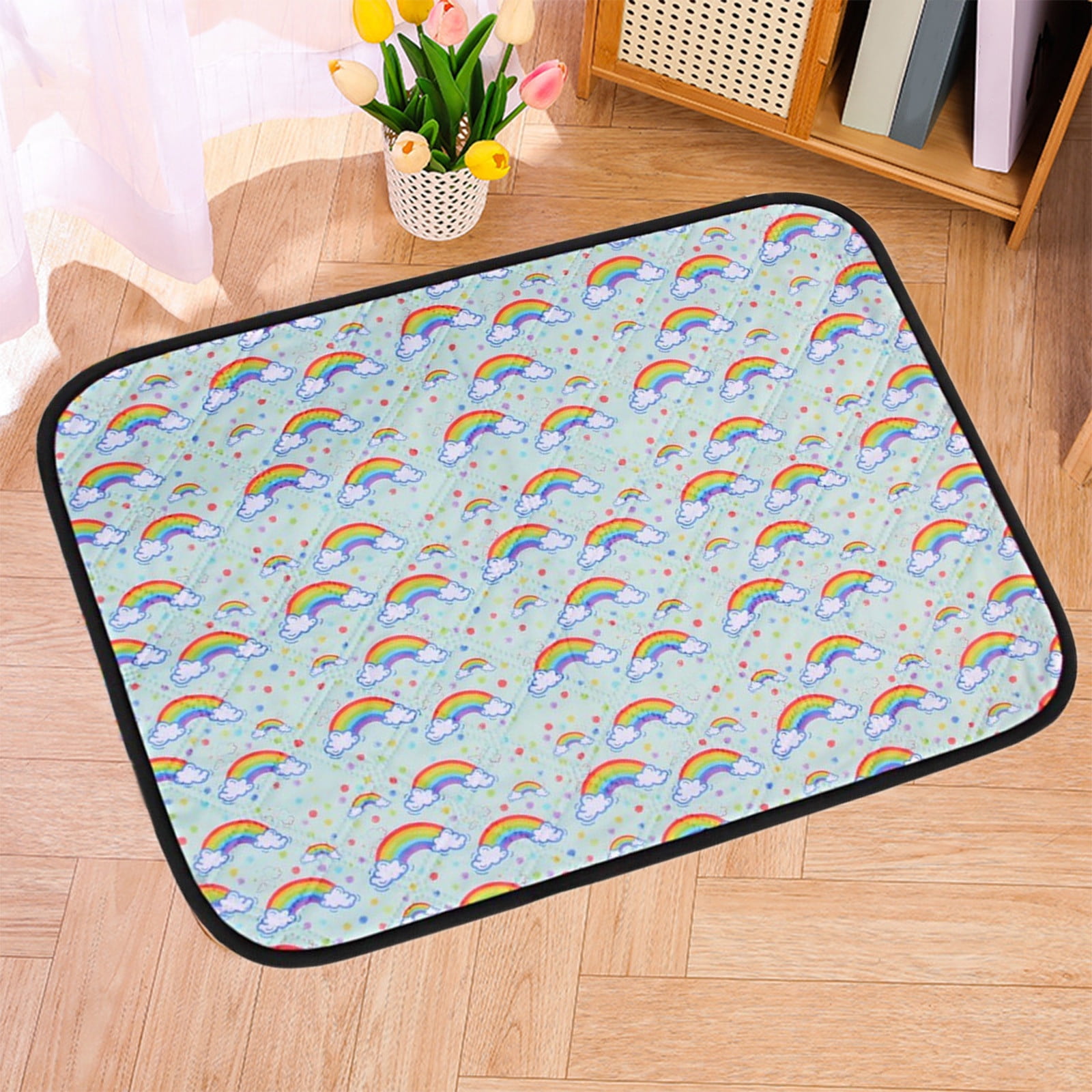 YUNAFFT Washable Dog Pee Pads - Reusable Pee Pads for Dogs Super Absorbent, Waterproof Puppy Pads Pet Training Mat for Whelping, Incontinence, Playpen, Crate, Dog Bed