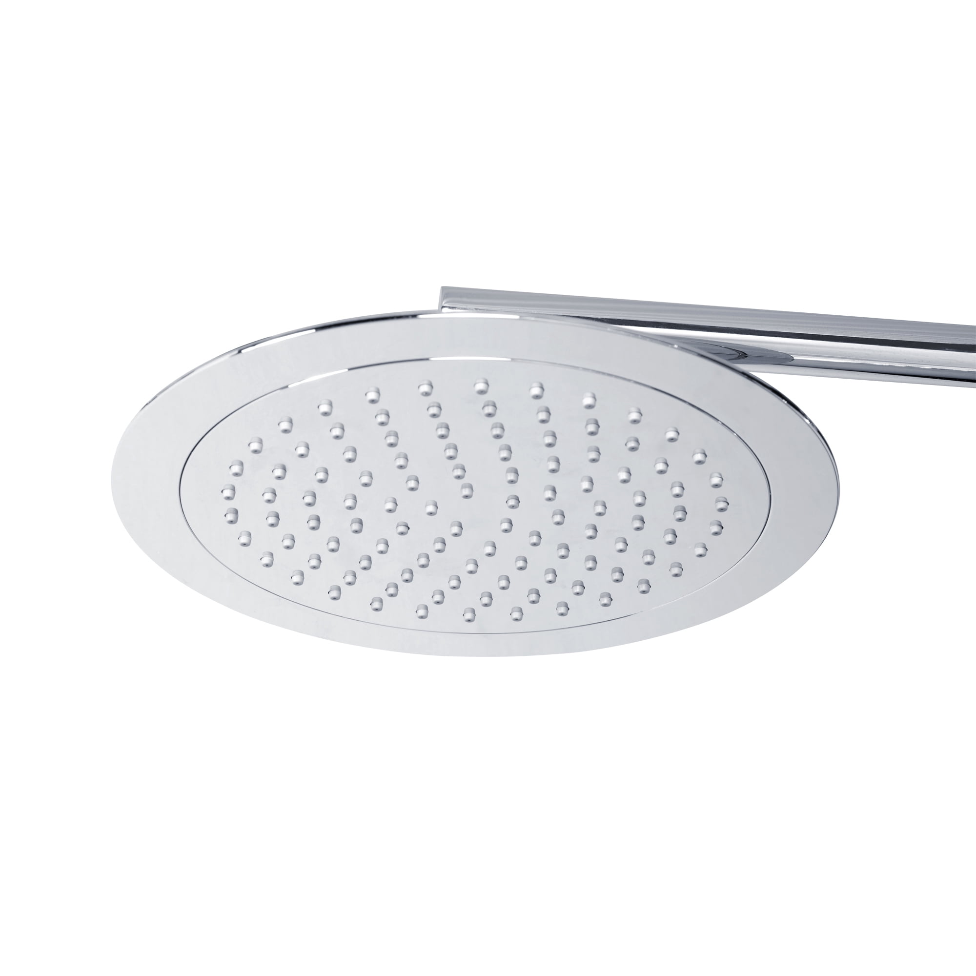 Lanai 8-in Rain Showerhead Shower System with 3-Body Jets Pivoting Shower Arm and Multi-function Handshower Chrome 1.8 GPM