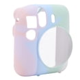 thumbnail image 4 of Funda protectora de silicona para cámara, alta elasticidad, fuerte resiliencia, carcasa suave, compatible con cámara Instax Mini 12, color rosa claro, morado, azul, verde y blanco., 4 of 14