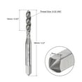 thumbnail image 2 of Unique Bargains 8-32 UNC High Speed Steel Machine 3 Spiral Flutes Thread Tap Uncoated, 2 of 5