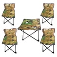 thumbnail image 1 of Kit de 4 Sillas y Mesa Plegable para Niños Genérico Camping Verde Militar, 1 of 3