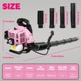 thumbnail image 2 of Zxareky  52CC 2-Stroke Backpack Gas Leaf Blower, Gas Blower, Up to 550 CFM, 2 of 8