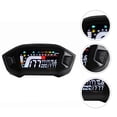 thumbnail image 4 of Velocímetro de motocicleta universal Digital LCD Temperatura del agua Calibrador de odómetro, 4 of 8