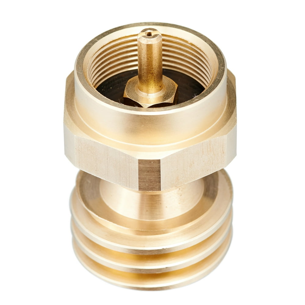 100 Brass Gas Grill Steak Saver Adapter for 1 lb Propane Tank