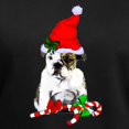thumbnail image 3 of CafePress - English Bulldog Christmas T Shirt - Women's V-Neck Dark T-Shirt, 3 of 4