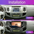 thumbnail image 6 of iSpchen Android 13 Car Stereo Radio for Toyota Fortuner Hilux 2005-2014, 9" Car Multifunctional Player Support Carplay Android Auto GPS Navigation WIFI Bluetooth Rear Camera 2GB RAM + 32GB ROM, Black, 6 of 12