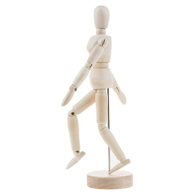 Wooden Mannequin Hand Art Model Home Decor Bookshelf Ornaments Human Artist  Figurines Limbs Movable Drawing Sketch Figure Doll