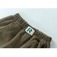 thumbnail image 7 of Tiijoy Toddler Boys Corduroy Pants Solid Color Elastic Waist Casual Sweatpants, Sizes 1-7, 7 of 7